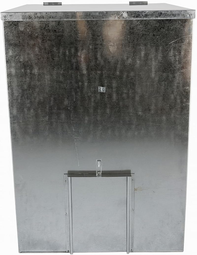 Elex Galvanised Steel Coal Bunker Heavy Duty 125Kg 5 Bags of 25Kg Fuel