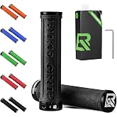 ROCKBROS Bike Handlebar Grips, Single Lock on Bicycle Handle Bar | Bicycle Handle Bar Grips Hand Grip for Road Urban Foldable Bike MTB BMX Scooter Black,Multiple Colors Available