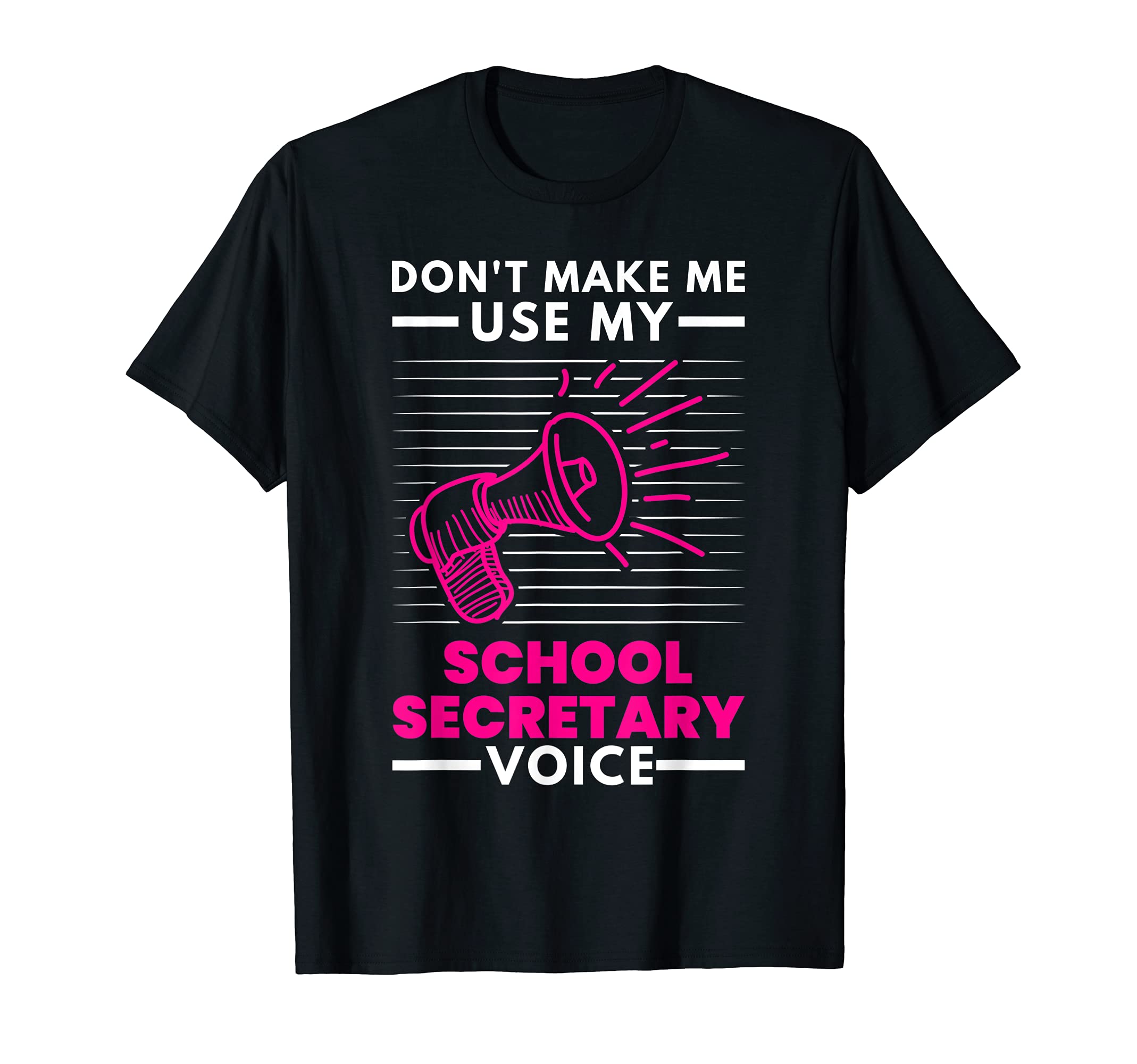 School Secretary Voice Administrative Assistant Office Staff T-Shirt