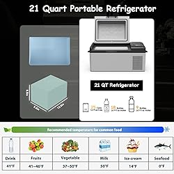 Alpicool Y19E Portable Fridge 12 Volt Car