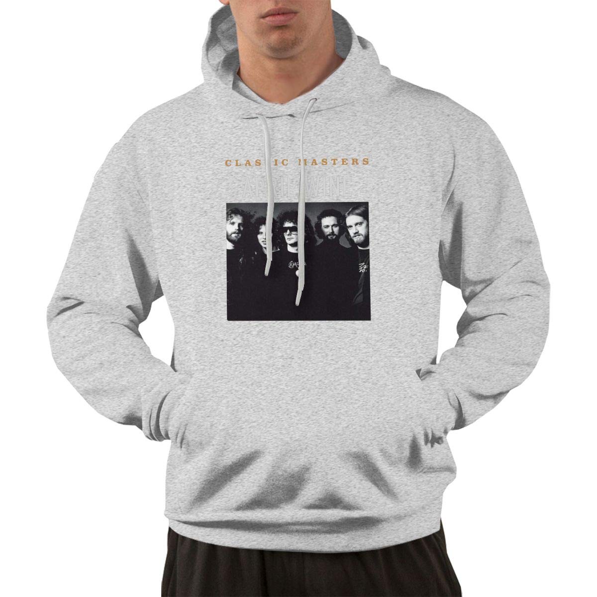  S Pullover Comfortable Gray Print April Wine Classic Masters Hooded Shirts With Pocket S