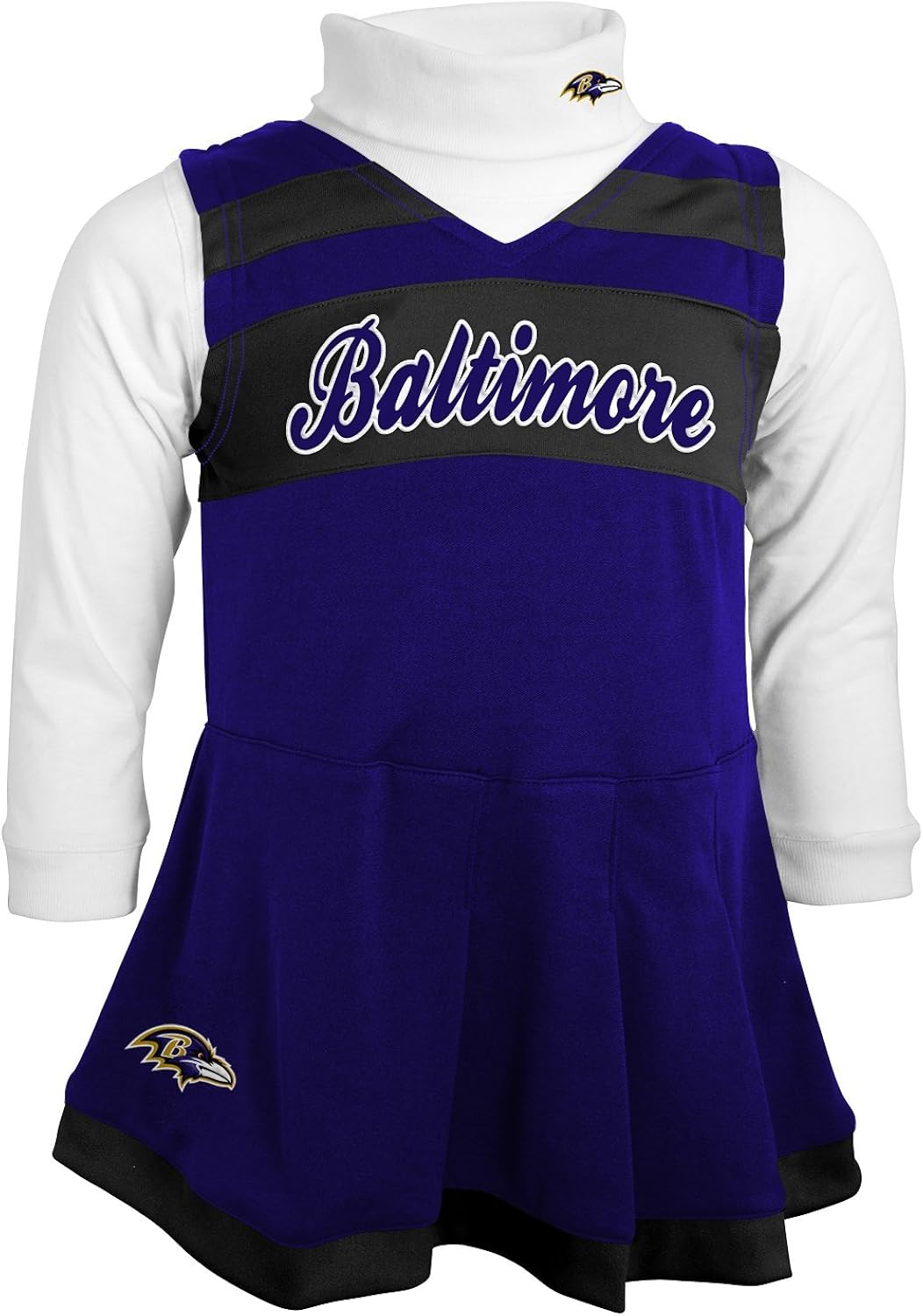 Baltimore Ravens Jersey Dress - Amazon Com Nfl Baltimore Ravens Girls Cheer Jumper Dress With Turtleneck Set Rav Purple Large Football Jerseys Clothing