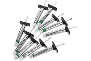 ADOCARN 10pcs Two-Color Tire Tread Depth Gauge Professional Coded Tire Tread Measurement Tool for Cars