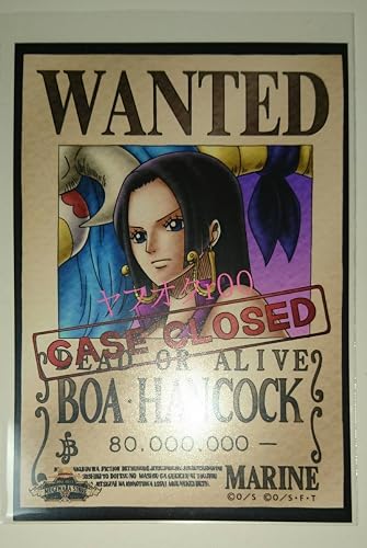 Amazon Co Jp One Piece ワンピース 麦わらストア限定 手配書ブロマイド ボアハンコック ホビー 通販
