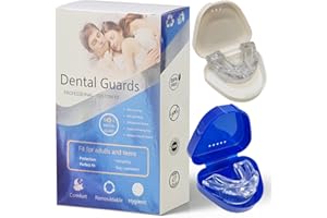 Mouth Guard for Grinding Teeth at Night- 2 Pack-Food-Grade Silicone Night Guard , Comfort Fit Dental Guard,Bite Guard for Tee