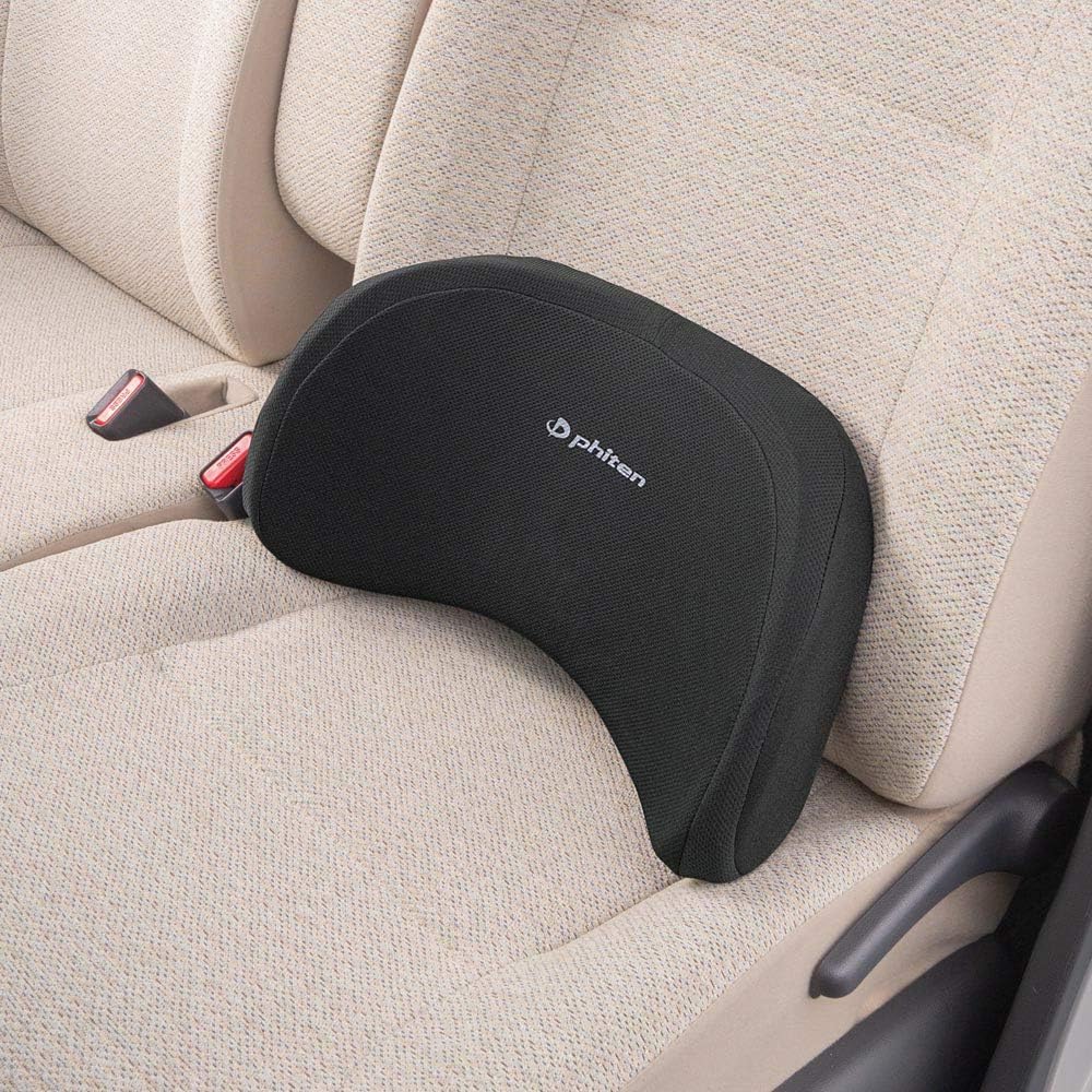 Amazon ボンフォーム サポートクッション ファイテン 軽 普通車 腰ホールドタイプ ストッパー付き 低反発ウレタンフォーム アクアチタン 38x18cm ブラック 5815 76bk 車 バイク 車 バイク