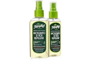 Murphy's Naturals Mosquito & Tick Bug Repellent Spray, 4 fl oz (Pack of 2) | 30% oil of lemon eucalyptus, EPA-registered & DEET-free*; 4 fl oz pump 2-pack protects skin & gear up to 6 hours