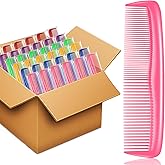 NICEMOVIC 120 Packs Hair Comb Bulk Set, Pocket Travel Hair Combs for Women and Men, Colorful Coarse and Fine Tooth Comb, Individually Wrapped Bulk Comb for Homeless Hotel Shelter Nursing Home Charity