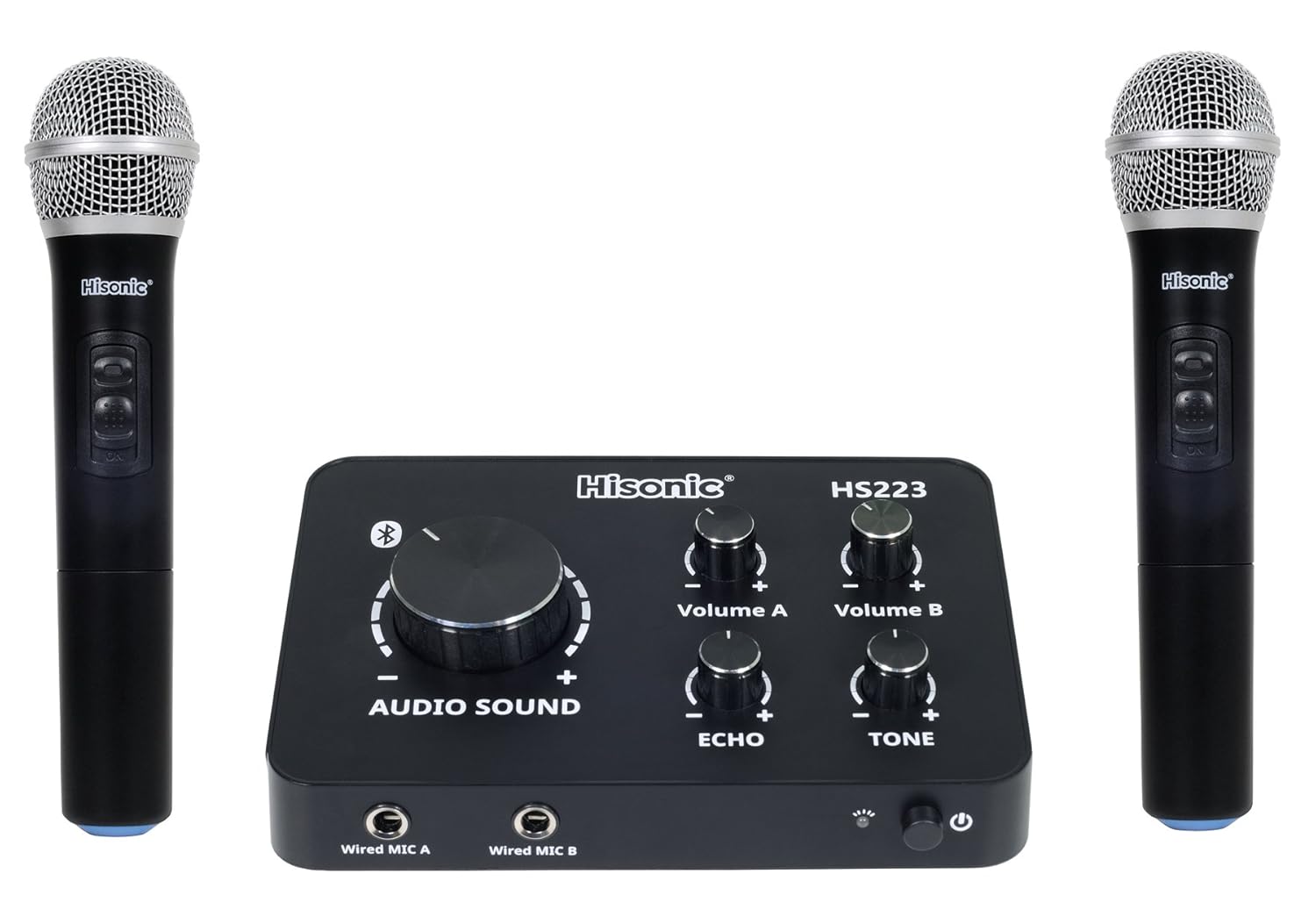 Hisonic Hs223 2In1 Digital Smart Home Karaoke Sound Mixer & Dual Uhf