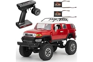 captainrc 1:24 Scale RC Crawler RTR RC Rock Truck 4x4 2.4GHZ Hobby Grade Remote Control Car Model Vehicle RC Buggy(Red)