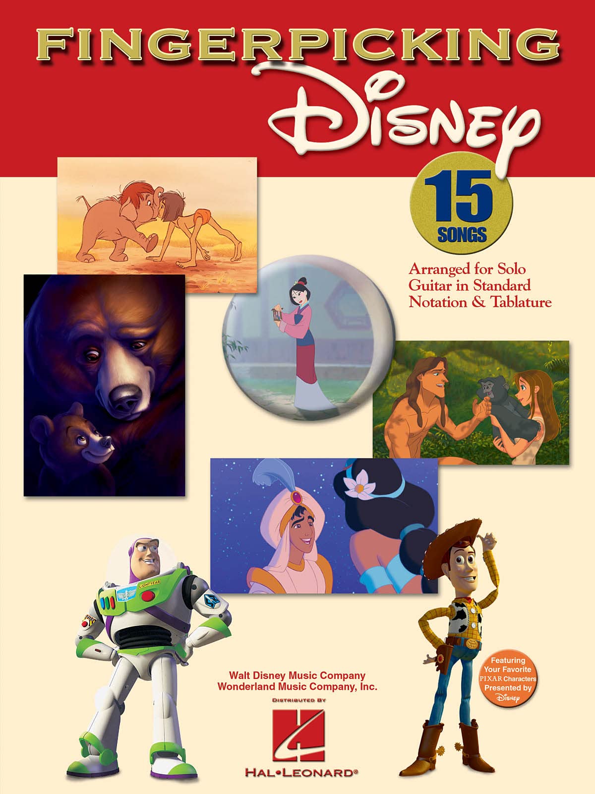Fingerpicking Disney (Notation & Tablature): 15 Songs Arranged for Solo Guitar in Standard Notation and Tablature