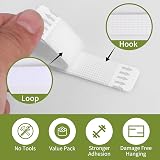 LEUOSO 32 Pairs Heavy Duty Picture Hangers Strips 64 Strips No Nails Needed view 4