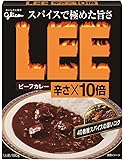 江崎グリコ ビーフカレーLEE辛さ&times;10倍 180g&times;10個
