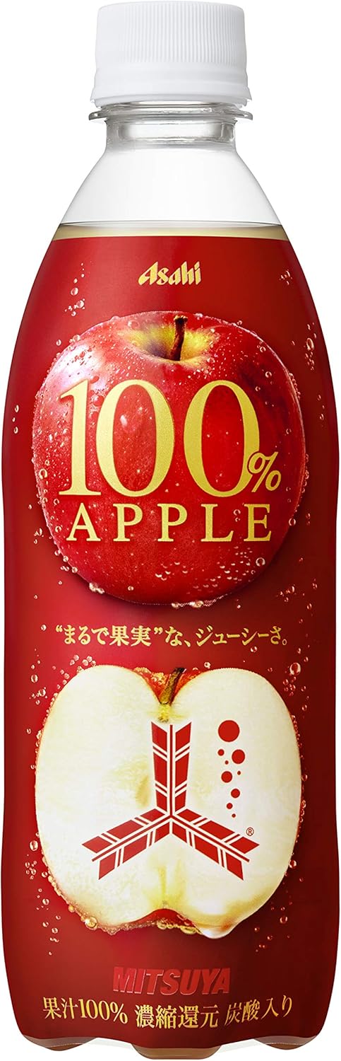 Amazon アサヒ飲料 三ツ矢 100 アップル 500ml 24本 三ツ矢サイダー 炭酸飲料 通販
