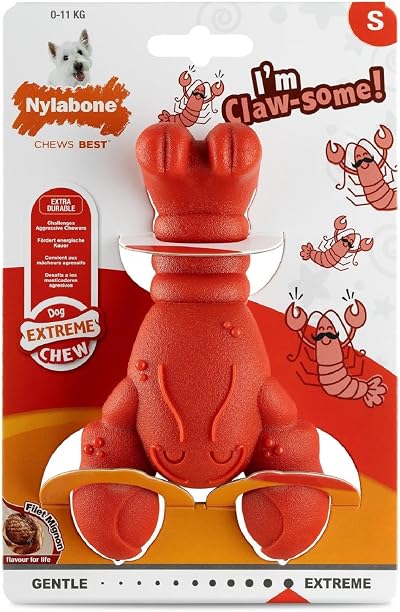 Nylabone Extremely Strong Chew Lobster Toy Small up to 11kg Dog