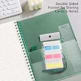 EMSHOI A4 Notebook 300 Pages 150 Sheets 100gsm Waterproof Cover Dark Green view 5