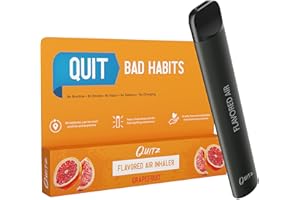 Quitz Natural Flavored Air Inhaler | Replace Bad Habits, Reduce Cravings | No Heating Non-Electric Vaporless Smokeless Inhaler | Nicotine-Free Lung Detox Oral Fixation