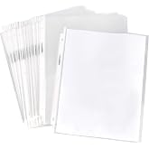 Amazon Basics Heavy Duty Sheet Protectors for 3 Ring Binder, Top Loading, Clear Plastic, 8.5 x 11 inch, 500-Pack