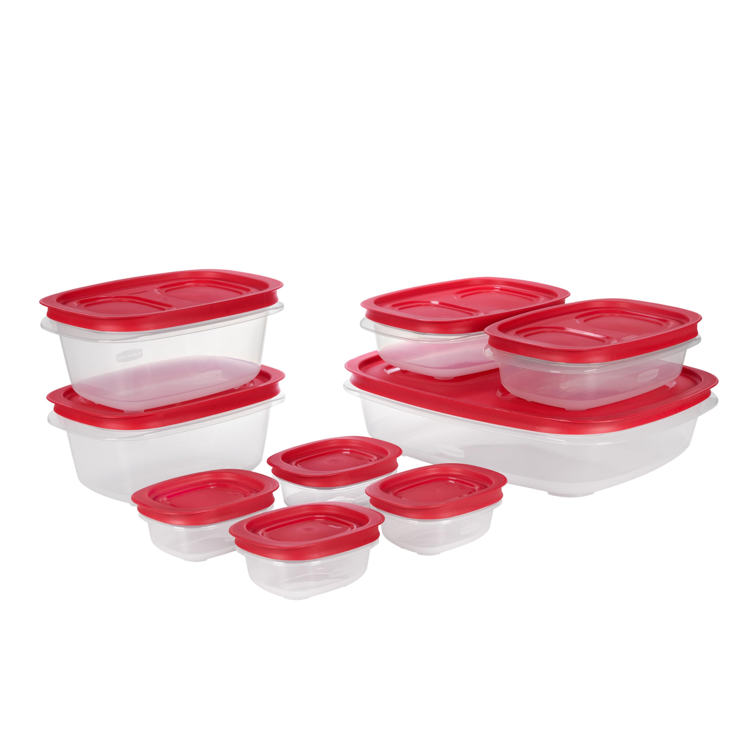 Photo 1 of ***MISSING PIECES*** Rubbermaid EasyStore Large Containers, 18-Piece Set, Food Storage Containers, Food Storage Containers with Lids