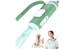 NRYDEPET Hands-Free Dog Hair Dryer – Low Noise Pet Grooming Blower for Small & Medium Dogs Cats, Fast Drying, Adjustable Heat & Speed, Portable (Green)