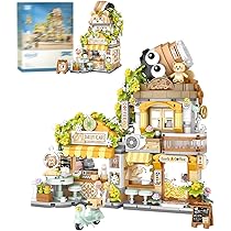 Amazon.com: LUOGFYNI Street View Coffee Shop Building Blocks Toy 