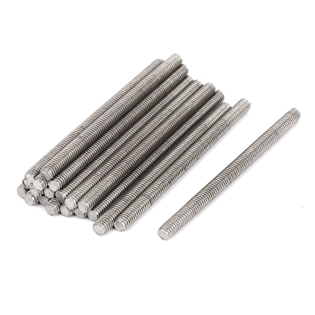 Sourcingmap M4 x 60mm 304 Stainless Steel Fully Threaded Rod Bar Studs Fasteners 20 Pcs