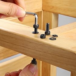BNUOK (60 Sets) M5 x 8mm Hex Socket Head Cap Screws