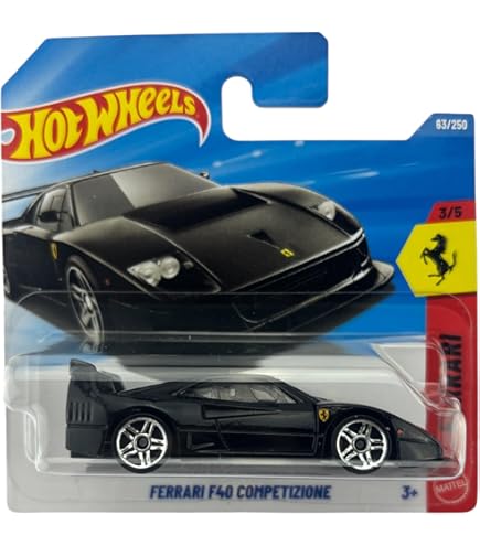 Amazon.com: Hot Wheels Ferrari F40 Competizione [Yellow] Exotics 4