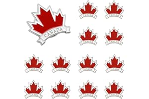 Dhjkko 20pcs / 50pcs Canada Maple Leaf Pins – Canadian Flag National Lapel Pin Travel Souvenir Badges for Backpack, Hat, Jack