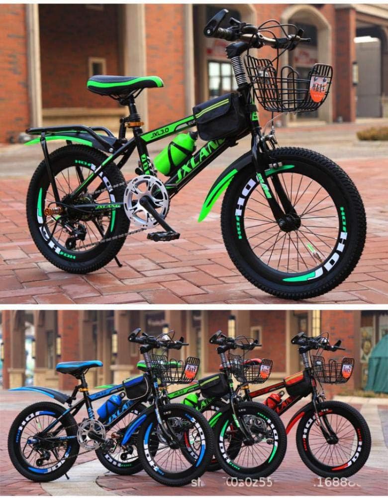 Bici per bambini con borsa e borsa Bicicletta per bambini da 18/20/22 per  bambini per bambini da 6 a 13 anni a velocità variabile mountain bike sport  allaria aperta Leafik urban-earth.co.uk