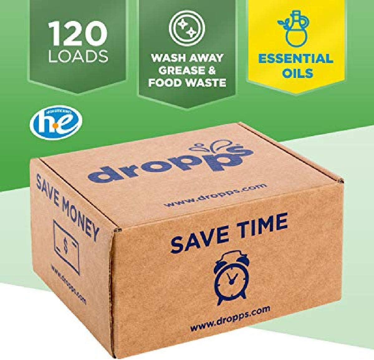 Dropps Dishwasher Detergent Pods (Lemon, 120): Health & Personal Care