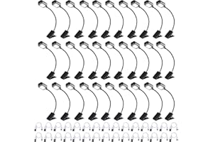 KunHe 30 Pack Rechargeable Book Lights for Reading at Night Small Book Light Bulk Clip on Reading Lights Lightweight Booklight as Christmas Stocking Stuffers for Kids Book Lovers