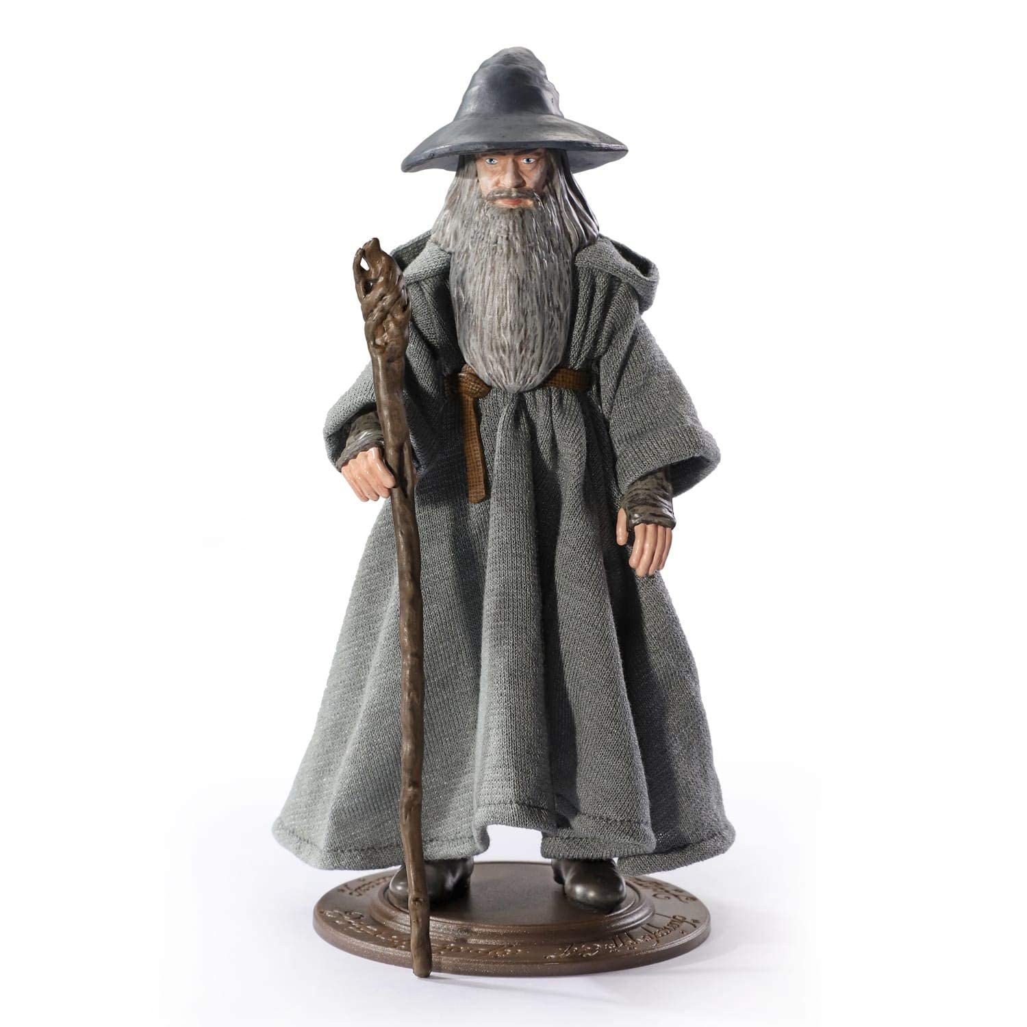 BendyFigs Gandalf by The Noble Collection - Officially Licensed 19cm Lord Of The Rings Bendable Toy Posable Collectable Doll Figures With Stand - For Kids & Adults