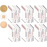 300pcs Adhesive Spot Bandage Three Styles Flexible Fabric Round Adhesive Bandages 0.87 Inch Diameter Beige Skin Round Bandage