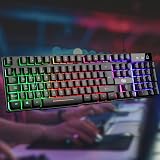 Rii Gaming Keyboard UK Layout USB Wired Rainbow Backlit 105 Keys view 5