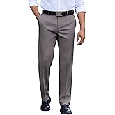 COOFANDY Men's Classic Fit Dress Pants Flat Front Straight Casual Pant Expandable Waist Suit Pant
