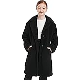 maoo garden Big Girls Sherpa Fleece Dress Coat Fall Winter Lightweight Peacoat Long Style Trench Jacket