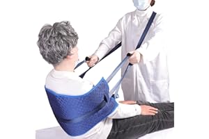 ENLUNTRA Bed Transfer Nursing Sling for Patient,Transfer Belt for Daily transfers and Activities of bedridden Personnel，Transfer Belt with Shoulder Straps(Widened and Elongated)