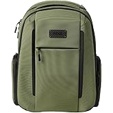 The Ridge Commuter Backpack | Travel Backpack with Laptop Holder | RFID Blocking Nylon Backpack - Matte Olive