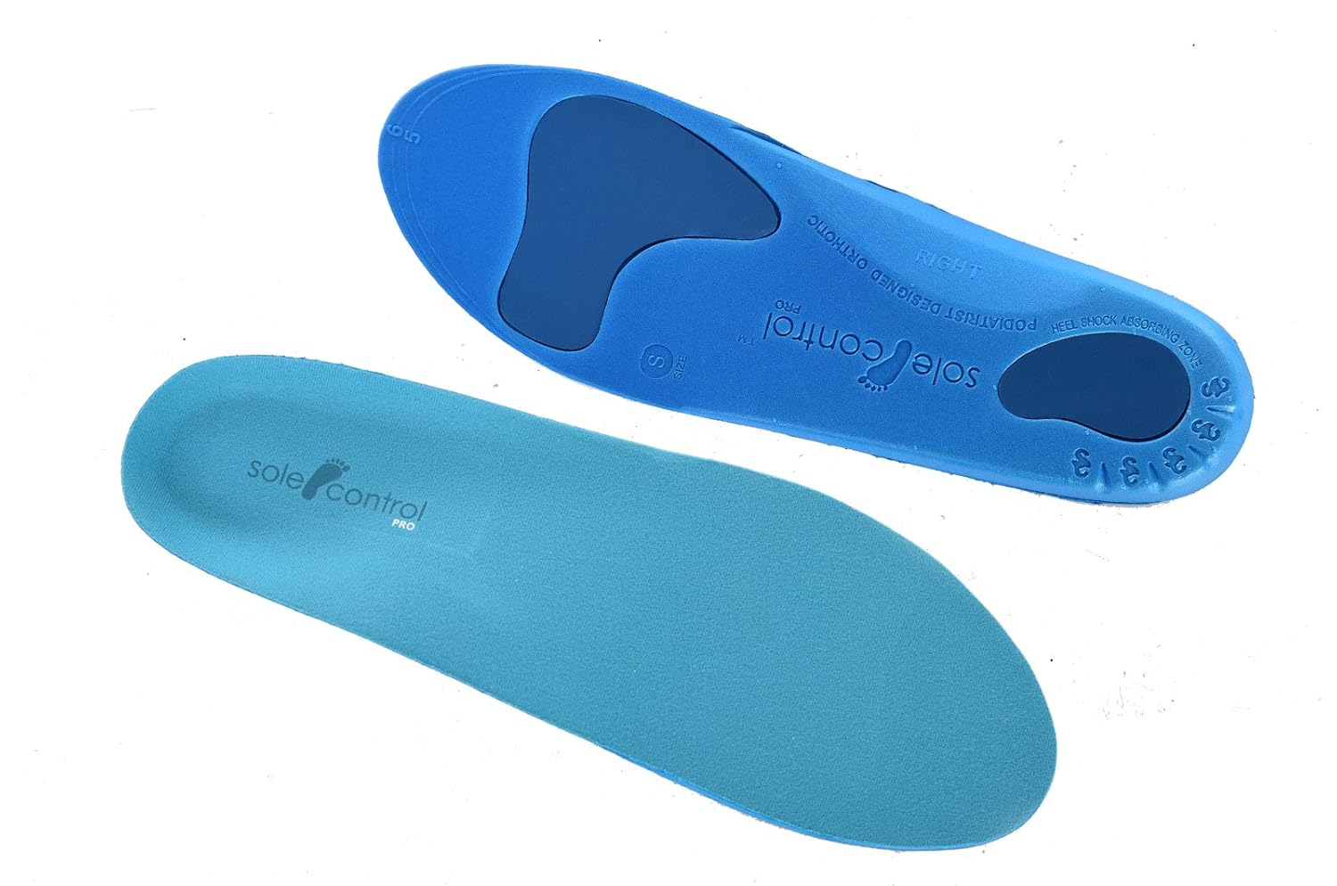 2 Pairs Orthotic/Orthopaedic Shoe Insoles for foot pain relief, plantar