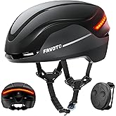 Favoto Smart Bike Helmet with Light – Dual Shell CPSC Certified Ebike Helmet with Turn Signals for Road Cycling City Commuting
