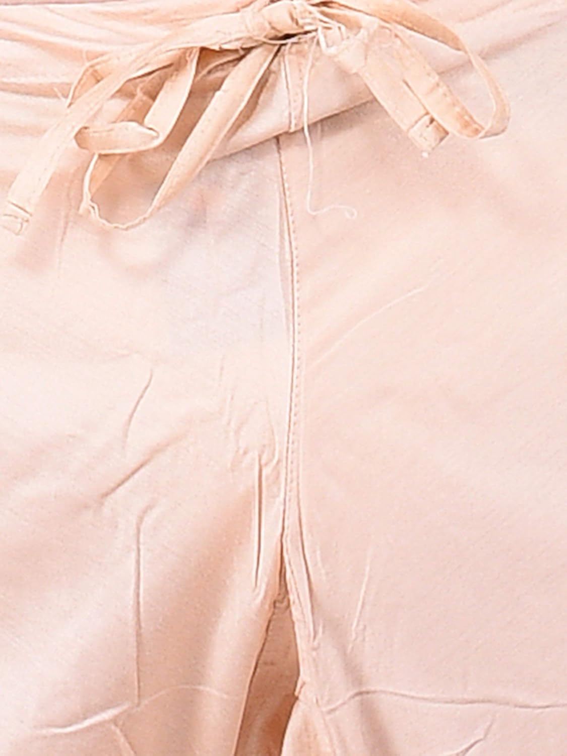 manyavar men's peach full sleeve designer kurta set