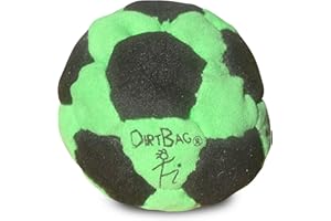 DIRTBAG 32 Panel Footbag Sack You Kick, Flying Clipper Original Design, Sand Filled, Premium Quality, Machine Washable, Bright Vivid Colors.