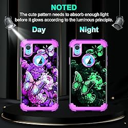 Miqala Compatible with iPhone XR Case,Glow in The