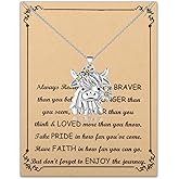 BNQL Highland Cow Necklace Cow Gifts for Cow Lovers Highland Cow Jewelry Gifts Cow Owner Gift Highland Cow Pendant Necklace, Large