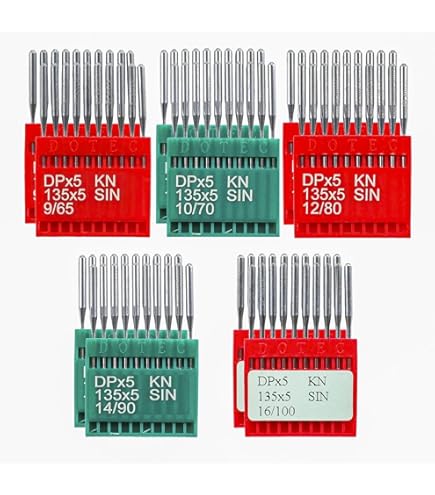 Amazon.com: 10 Groz-Beckert Gebedur 134 135X5 DPX5 Titanium Sewing