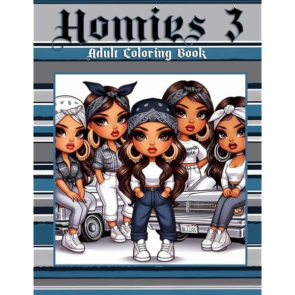 Amazon.com: Homies Chola Queens – Vol. 3: A Chicana Coloring Book