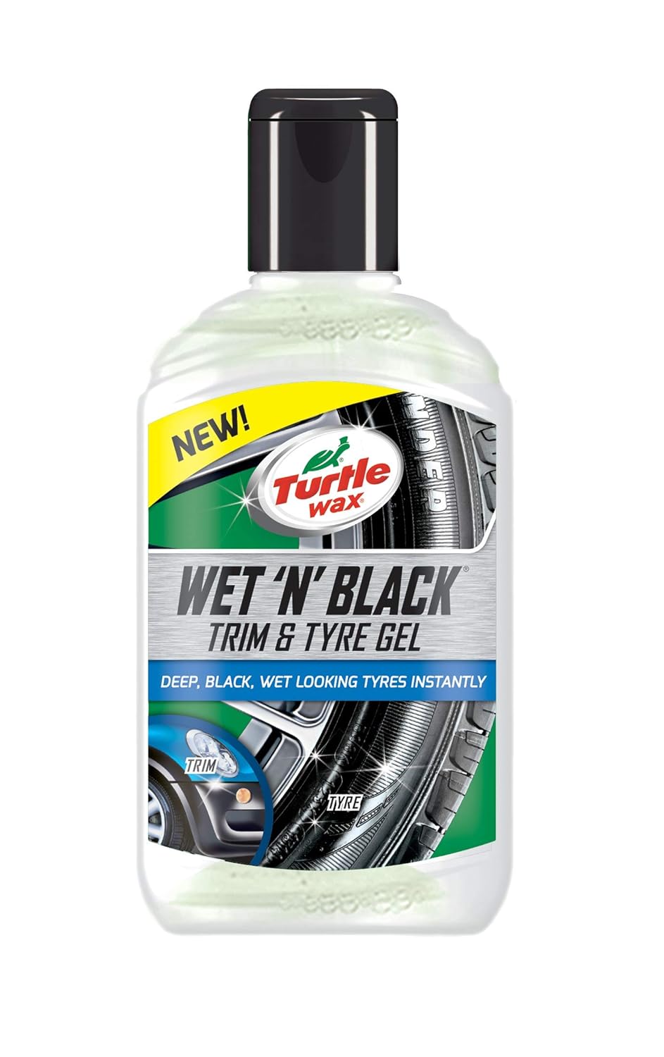 Turtle Wax 53144 Wet & Black Tyre Dressing & Car Bumper Plastic