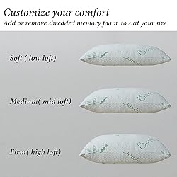 HOXXME Shredded Memory Foam Pillows for