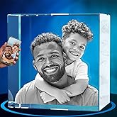 ArtPix 3D Crystal Photo, Personalized Gifts for Women, Wife, Her, Him, Men, Grandma, Great Customized Gift With Your Own Photo, Custom Glass 3D Laser Etched Picture Wedding
